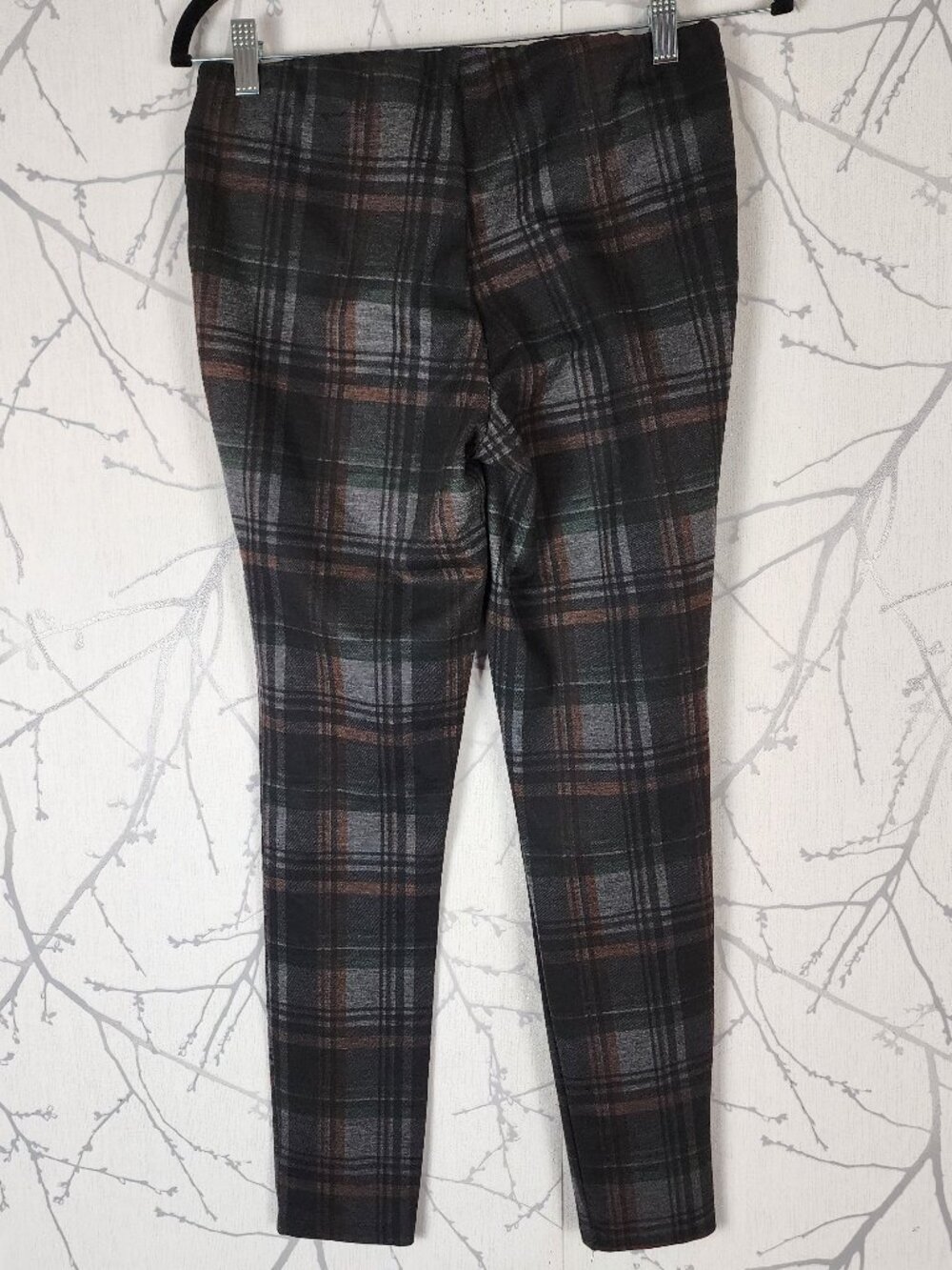 Jules & Leopold Plaid Checks Ponte Knit Mid Rise Pull On Leggings - Picture 2 of 7